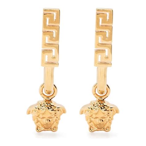 orecchini pendenti in oro giallo versace|Orecchini e ear cuff Versace da donna .